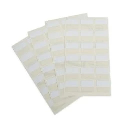 Self-Adhesive White Blank Index Tabs (72-Pack) -Preservation Shop 10511a