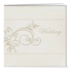 Pioneer® Embroidered Leatherette Wedding Scrapbook
