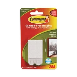 3M Command Picture Hanging Strips (Pack Of 4 Sets) -Preservation Shop 17201W