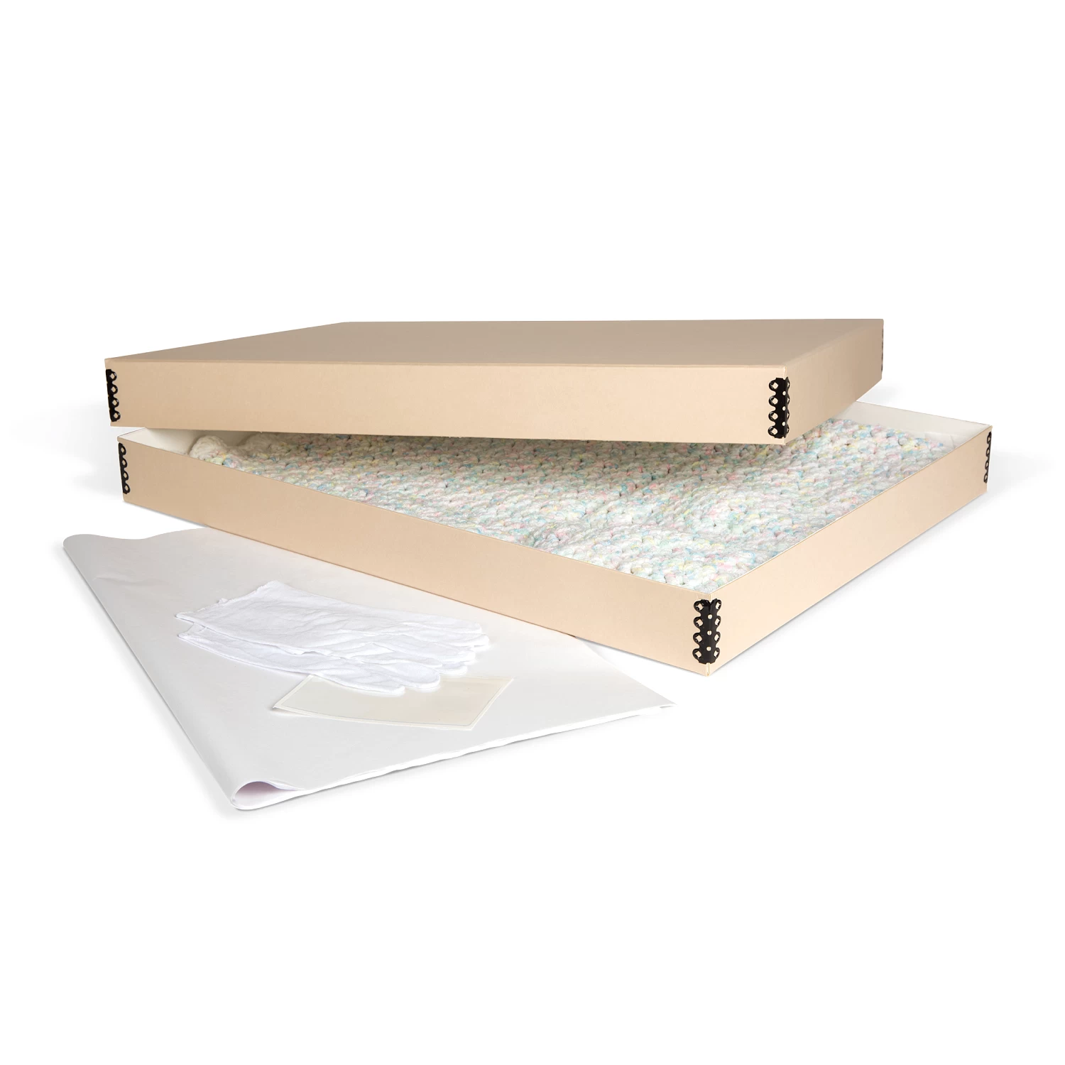 Gaylord Archival® Tan Barrier Board Children's Clothing Preservation Kit 3 Gaylord Archival® Tan Barrier Board Children's Clothing Preservation Kit