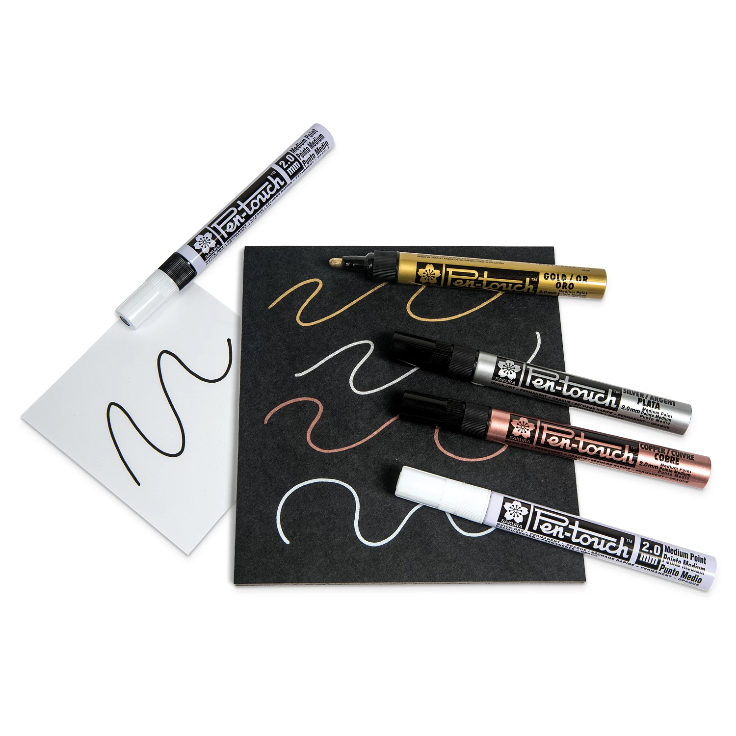 Sakura® PenTouch® Metallic Paint Markers (5-Pack) 4 Sakura® PenTouch® Metallic Paint Markers (5-Pack) - Image 2