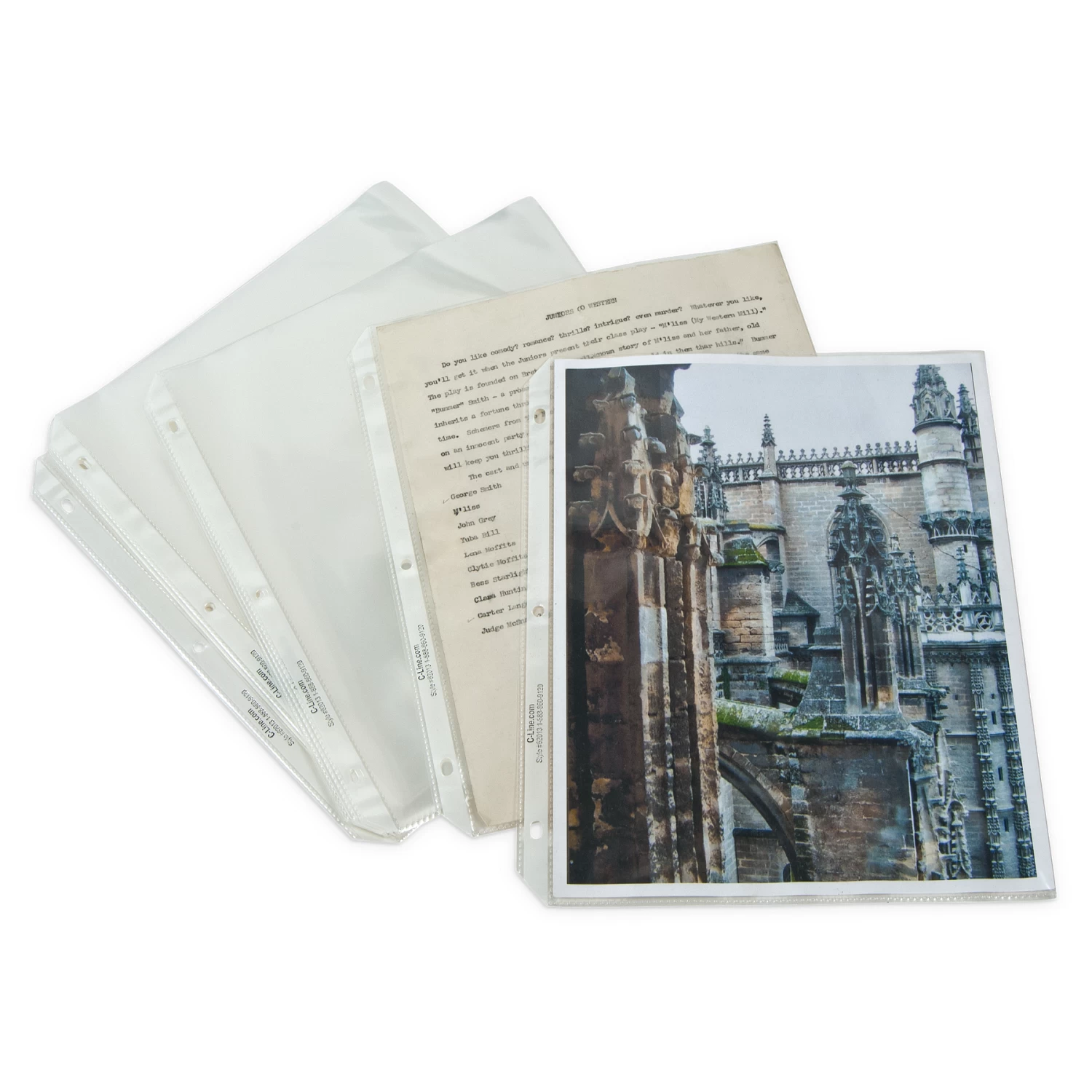C-Line® Heavy Weight Polypropylene Clear A4 Sheet Protectors (50-Pack) 3 C-Line® Heavy Weight Polypropylene Clear A4 Sheet Protectors (50-Pack)