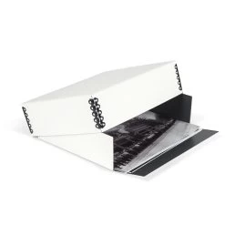 Gaylord Archival® White Barrier Board Drop-Front Deep Lid Print Box