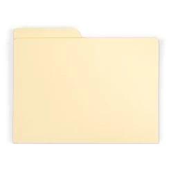 Gaylord Archival® Reinforced Half-Cut Tab Legal Size File Folders (100-Pack)