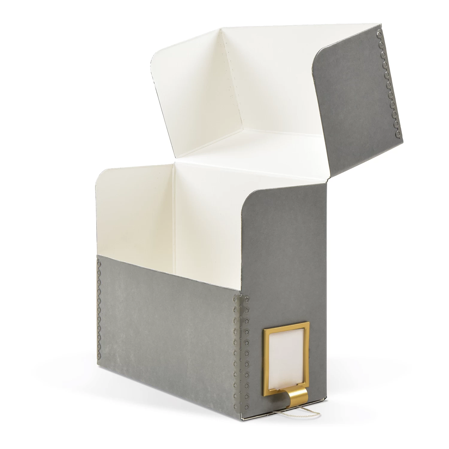 Gaylord Archival® DuraShield Flip-Top Document Case With Label Holder 4 Gaylord Archival® DuraShield Flip-Top Document Case With Label Holder - Image 2