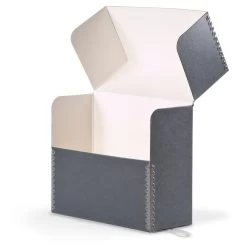 Gaylord Archival® Blue/Grey Barrier Board Flip-Top Document Case