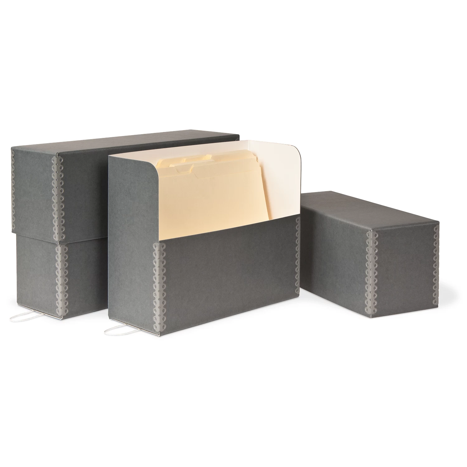 Gaylord Archival® Blue/Grey Barrier Board Separate Lid Legal-Size Document Case 4 Gaylord Archival® Blue/Grey Barrier Board Separate Lid Legal-Size Document Case - Image 2