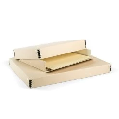 Gaylord Archival® Tan Barrier Board Drop-Front Newspaper/Print Box