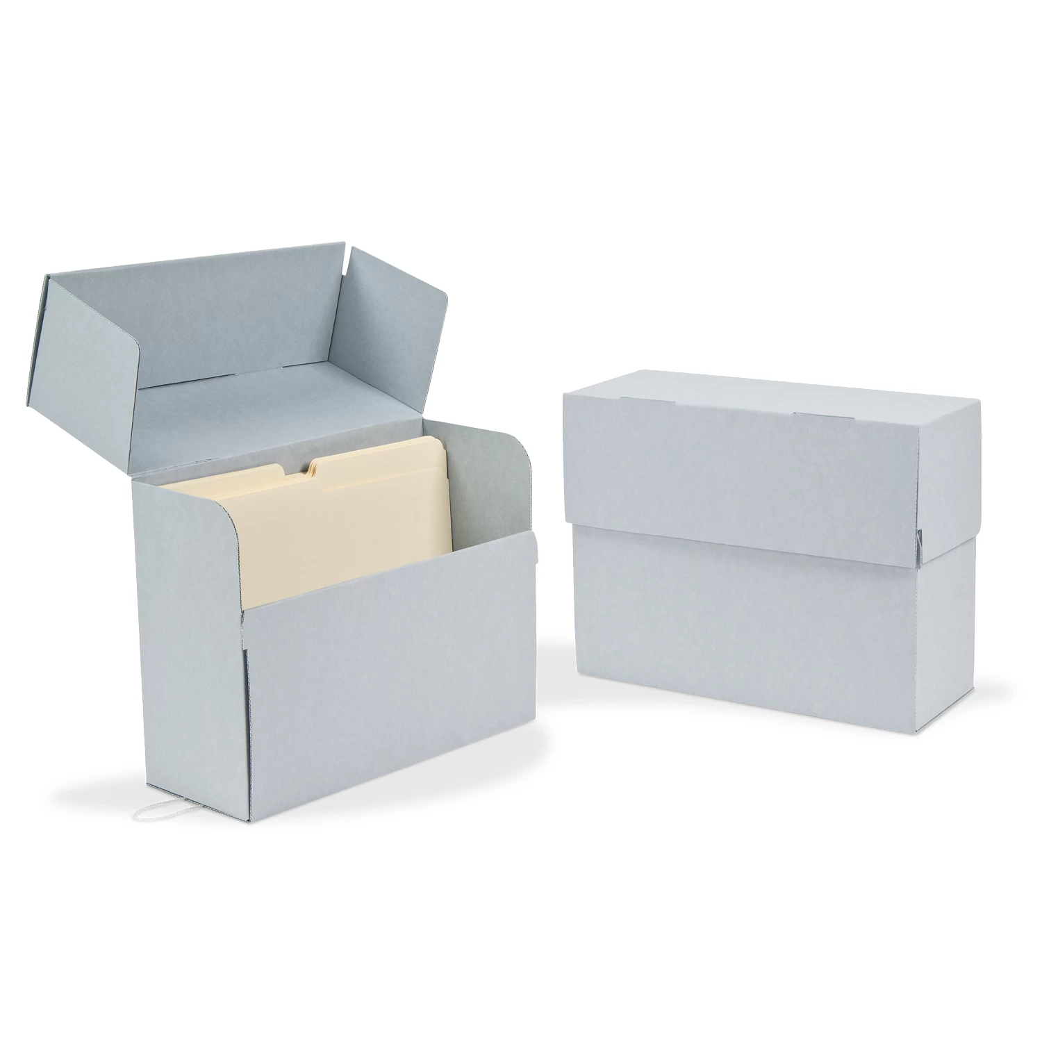 Gaylord Archival® Blue E-flute Flip-Top International A4 Size Document Case 3 Gaylord Archival® Blue E-flute Flip-Top International A4 Size Document Case