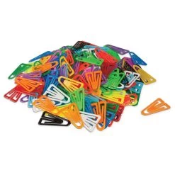 Plastiklips® Large Plastic Paper Clips (200-Pack)