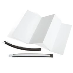 Blank Laser/Inkjet 1H X 8"L Inserts For Magnetic Label Holders (600-Pack) -Preservation Shop MLH126a