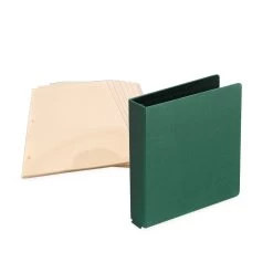 1 1/2" D-Ring Buckram Photo Preservation Album With 50 Cream Pages & Protectors