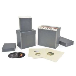 Gaylord Archival® Blue/Grey 45 Rpm Record Box -Preservation Shop RB10107 Group