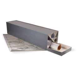 Gaylord Archival® Flip-Top Roll Storage Box With 4 Compartments