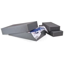 Gaylord Archival® Blue/Grey Barrier Board Textile & Costume Box