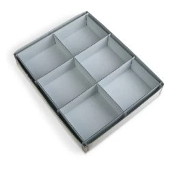 Gaylord Archival® 6-Compartment Blue Artifact Tray