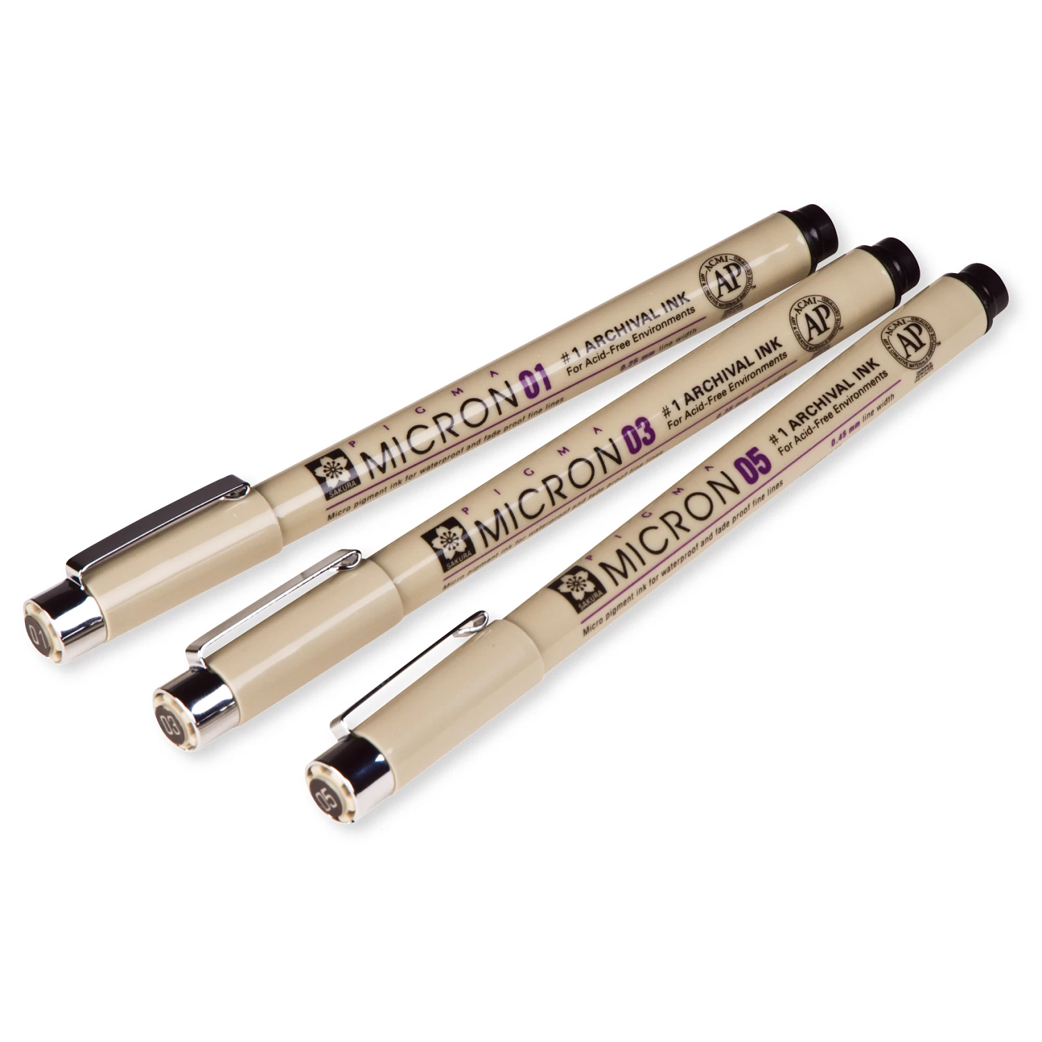 Sakura® Pigma® Micron® Pens (3-Pack) 3 Sakura® Pigma® Micron® Pens (3-Pack)