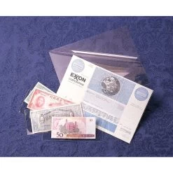 3 Mil Archival Polyester Stock Certificate L-Sleeves (25-Pack)