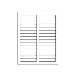 Gaylord Archival® PermaPlus Foil-Back 5/8 X 3 7/16" Laser & Inkjet Multipurpose Labels (3,000-Pack)