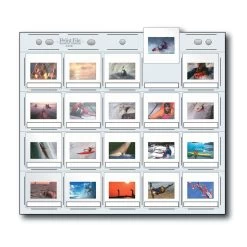 Print File® 4 Mil Polypropylene 35mm Slide Pages With Date & Subject Blocks (100-Pack)